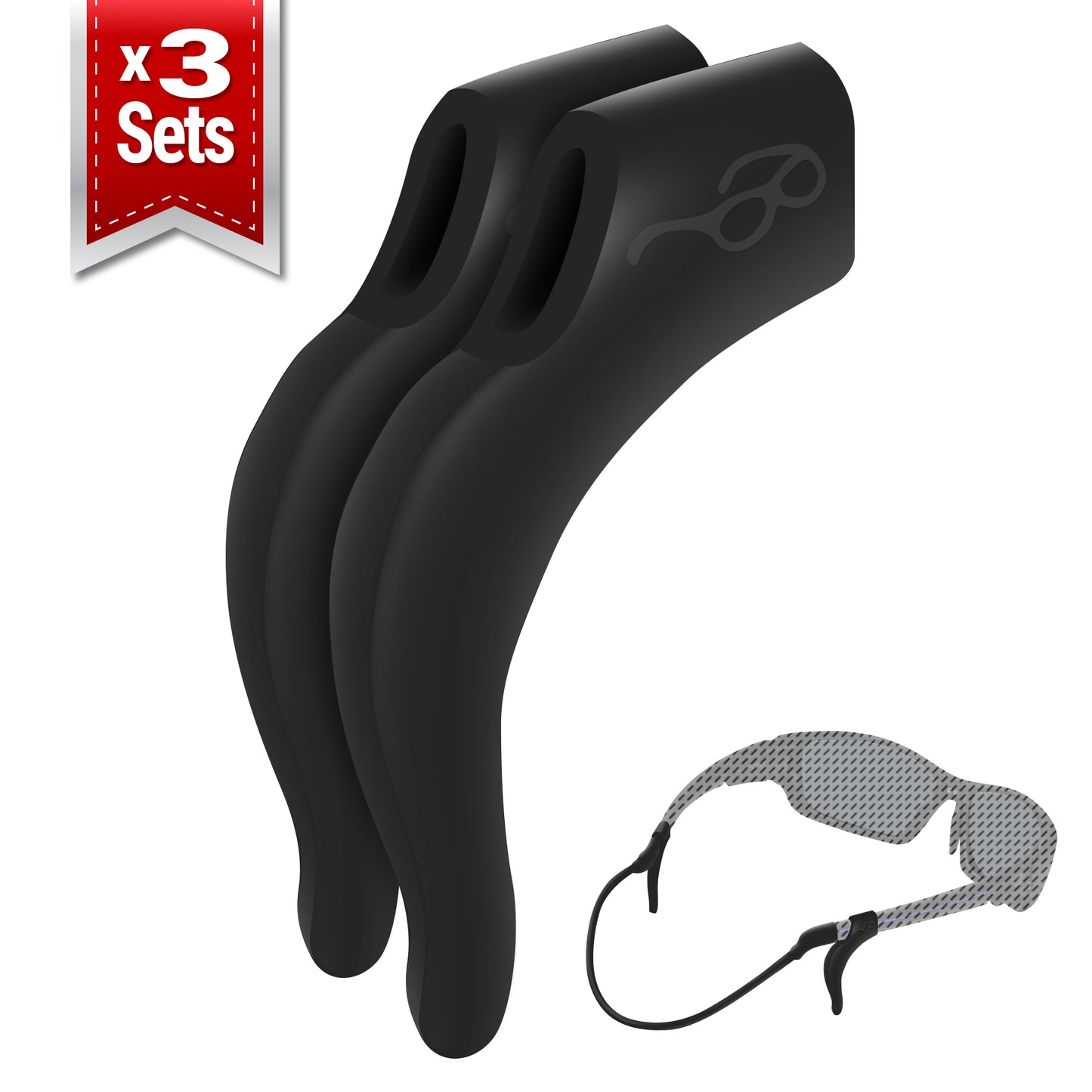 Glasses Strap and Anti Slip Ear Hook Retainers