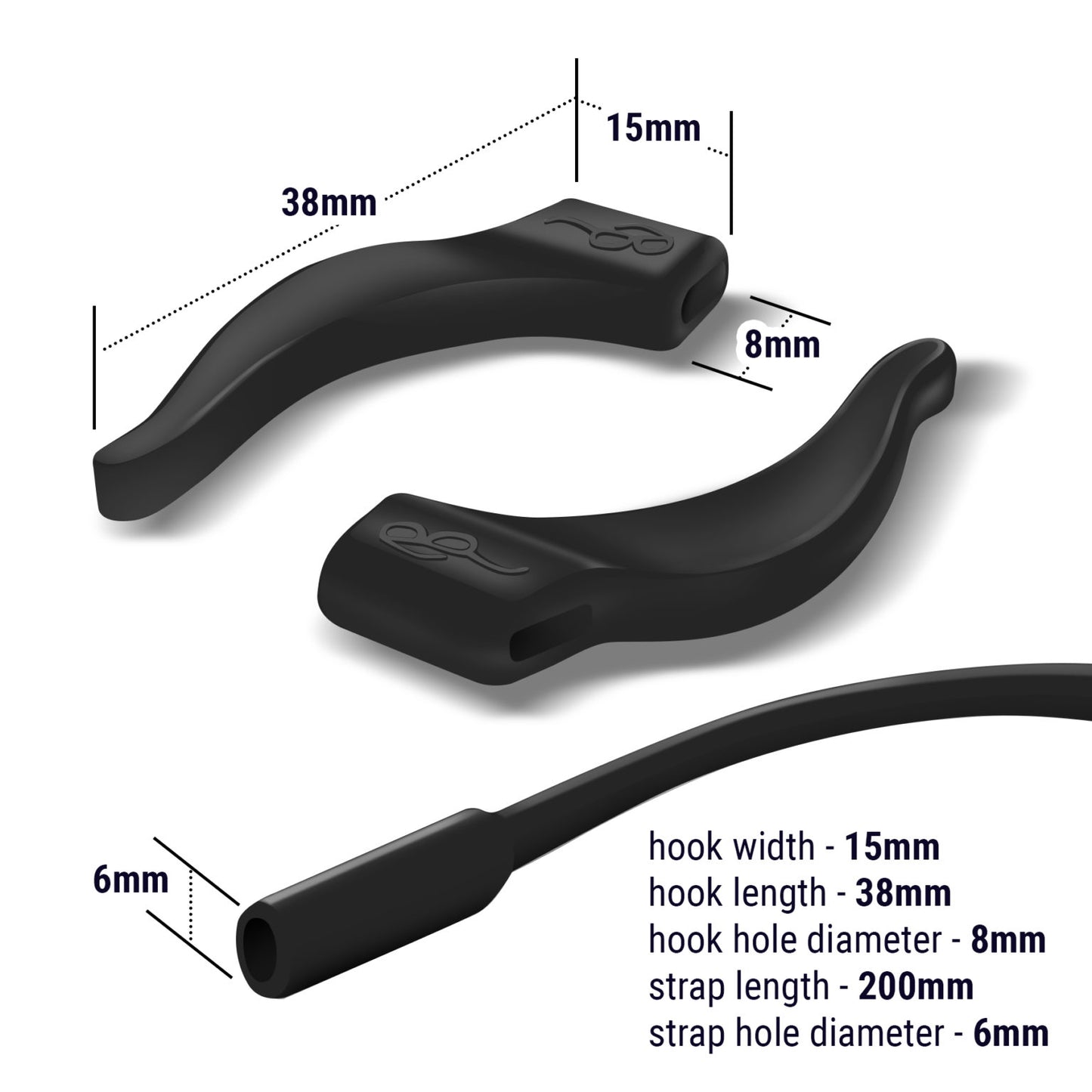 Glasses Strap and Anti Slip Ear Hook Retainers