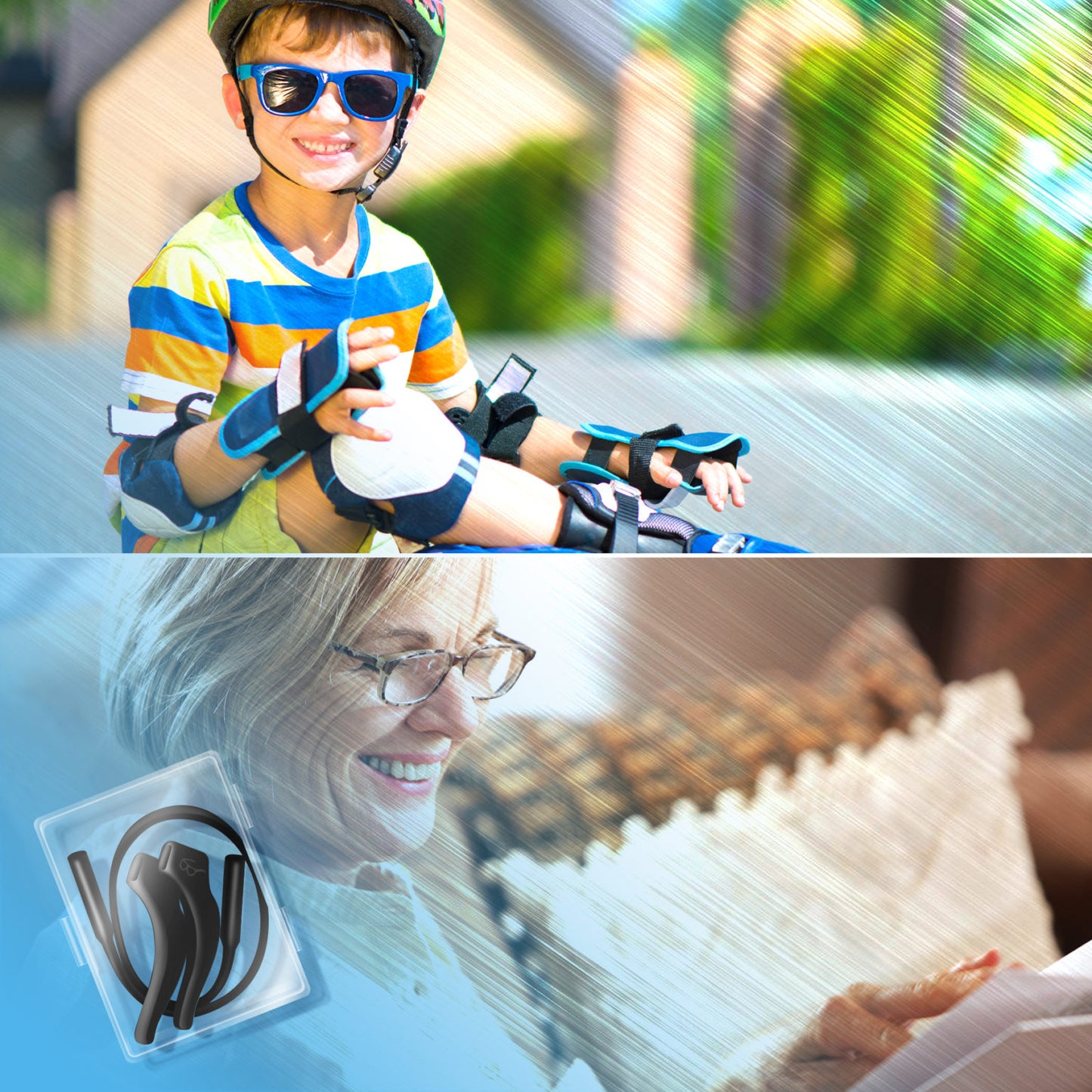 Glasses Strap and Anti Slip Ear Hook Retainers