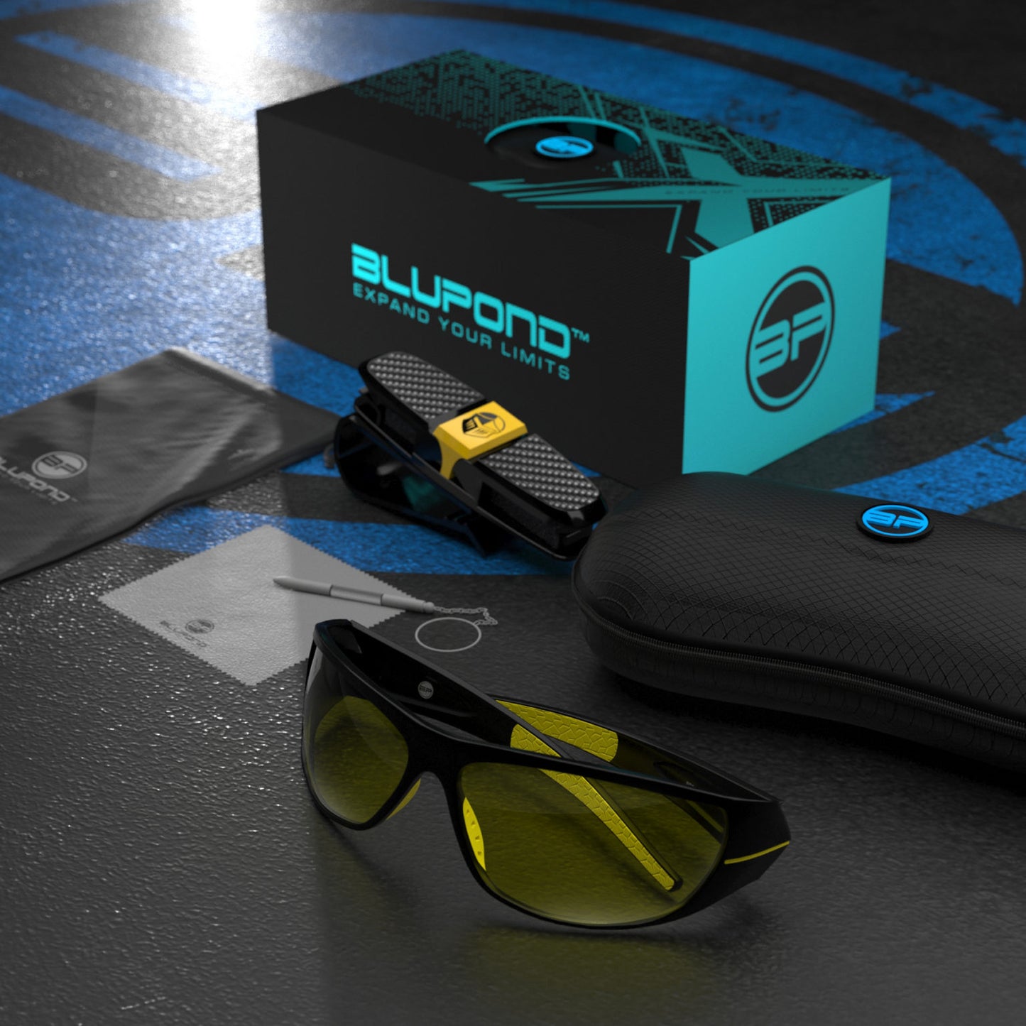 Anti Glare Glasses Chopper HD Lenses (Black Yellow Yellow)