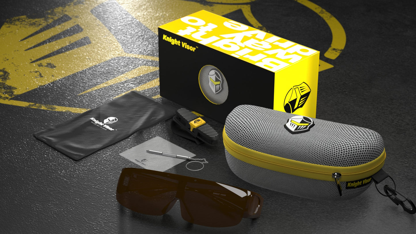 Fit Over Sunglasses Wrap Around Glasses (Brown)