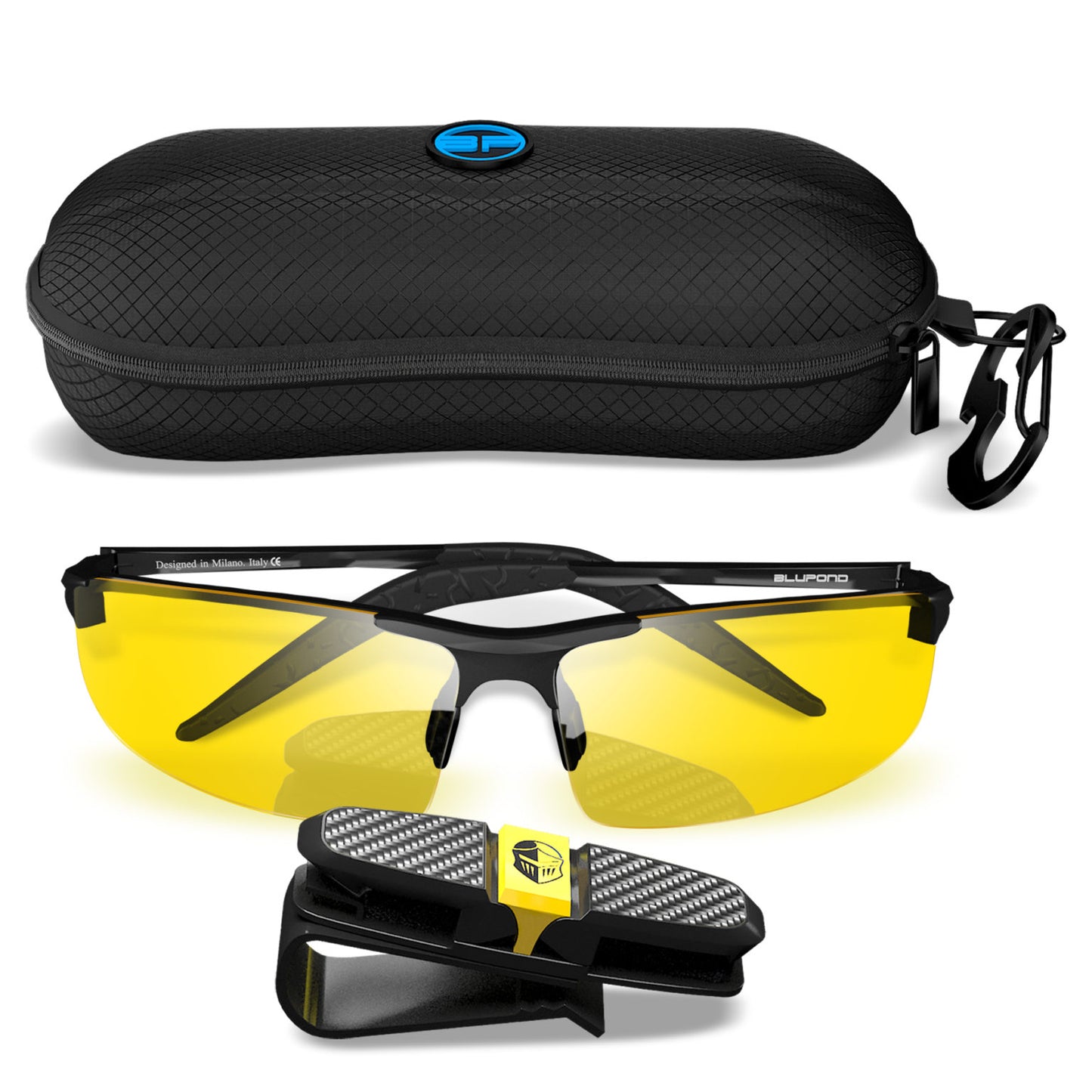 Safety Glasses Titan Outdoor Anti Fog Lenses (Black Yellow)