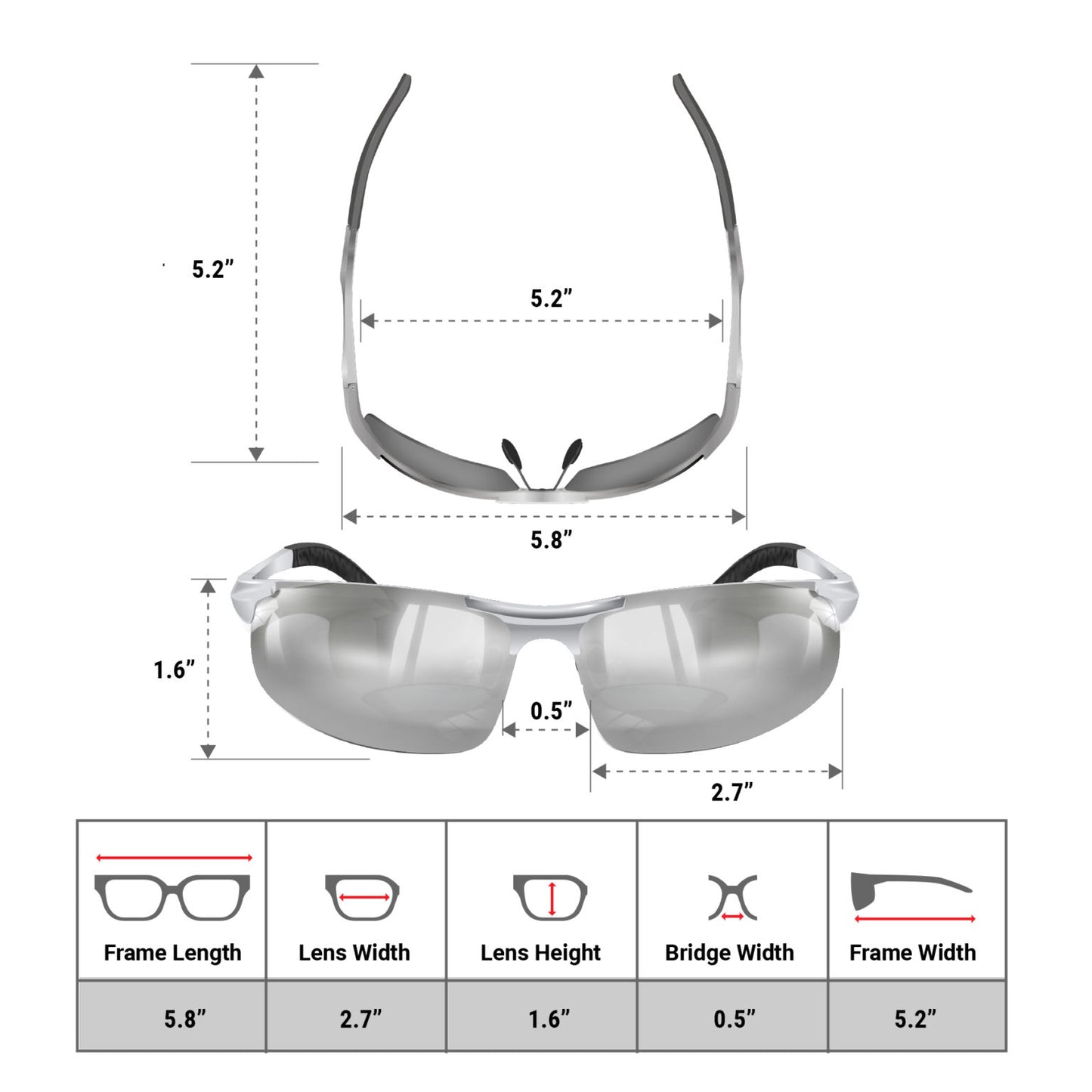 Safety Glasses Titan Outdoor Anti Fog Lenses (Silver Silver)