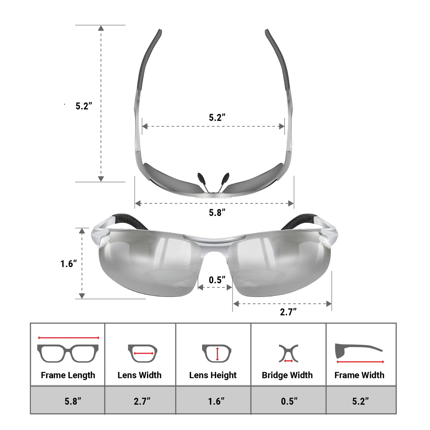 Safety Glasses Titan Outdoor Anti Fog Lenses (Silver Silver)