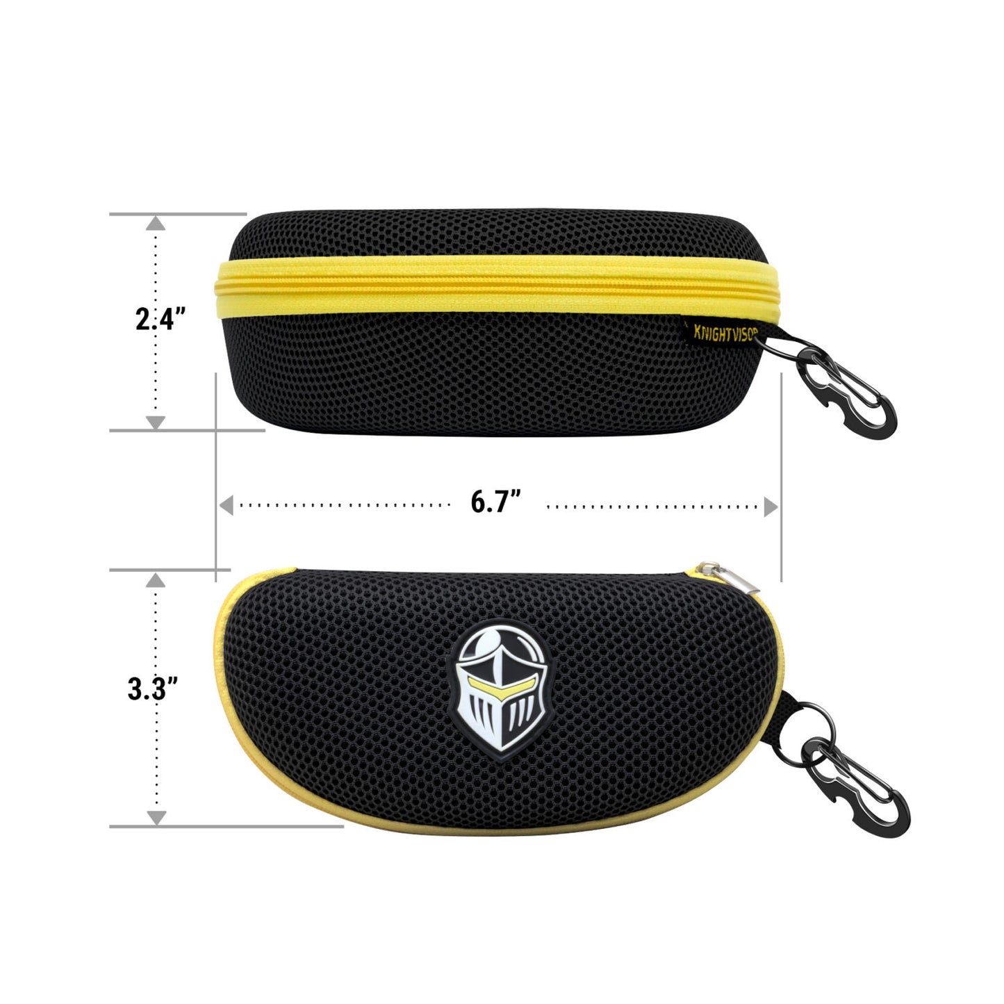 Large Glasses Case Knight Visor – (Black)