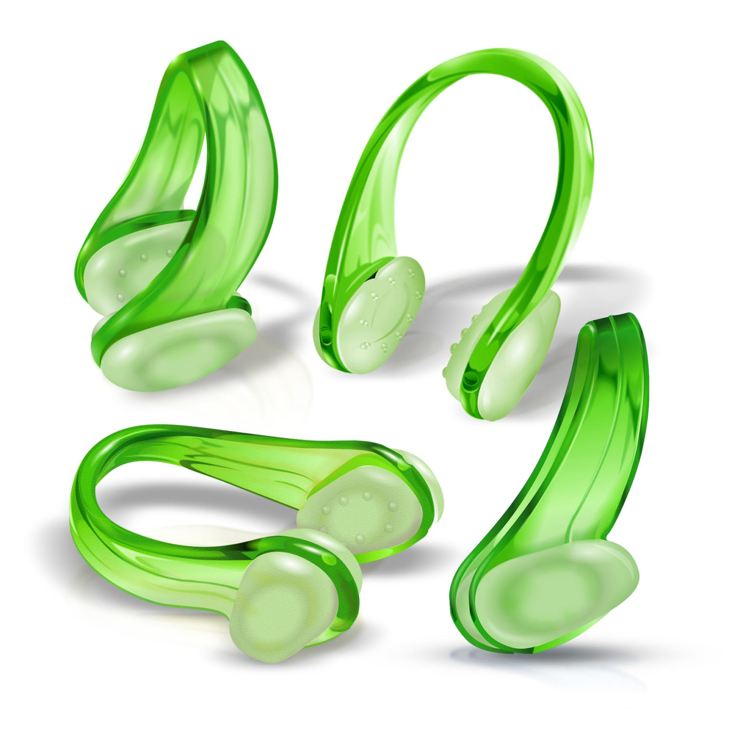 SWIMMING NOSECLIPS/EARPLUGS SET – Green