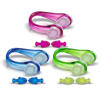 SWIMMING NOSECLIPS/EARPLUGS SET – Mix