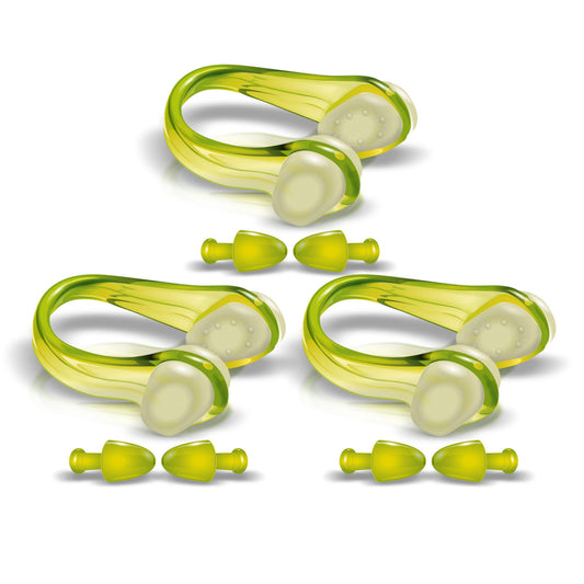 SWIMMING NOSECLIPS/EARPLUGS SET – Yellow