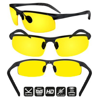 night driving goggles Day and Night Driving Glasses Knight Visor Set of 2 – BLUPOND