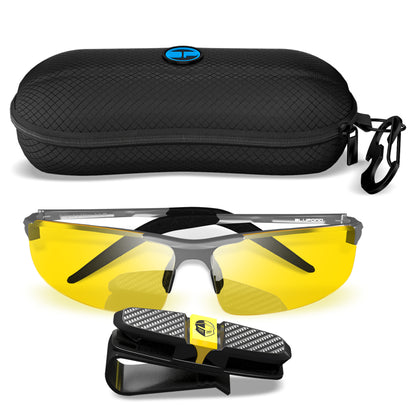 Safety Glasses Titan Outdoor Anti Fog Lenses (Silver Yellow)