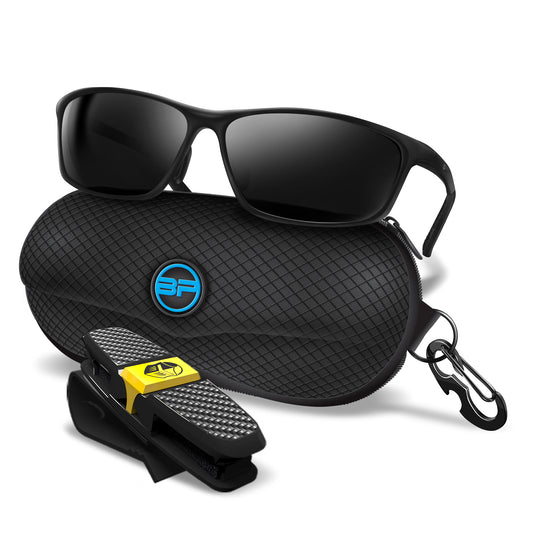 Classic Polarized Sunglasses Rally Unisex (Black Black)