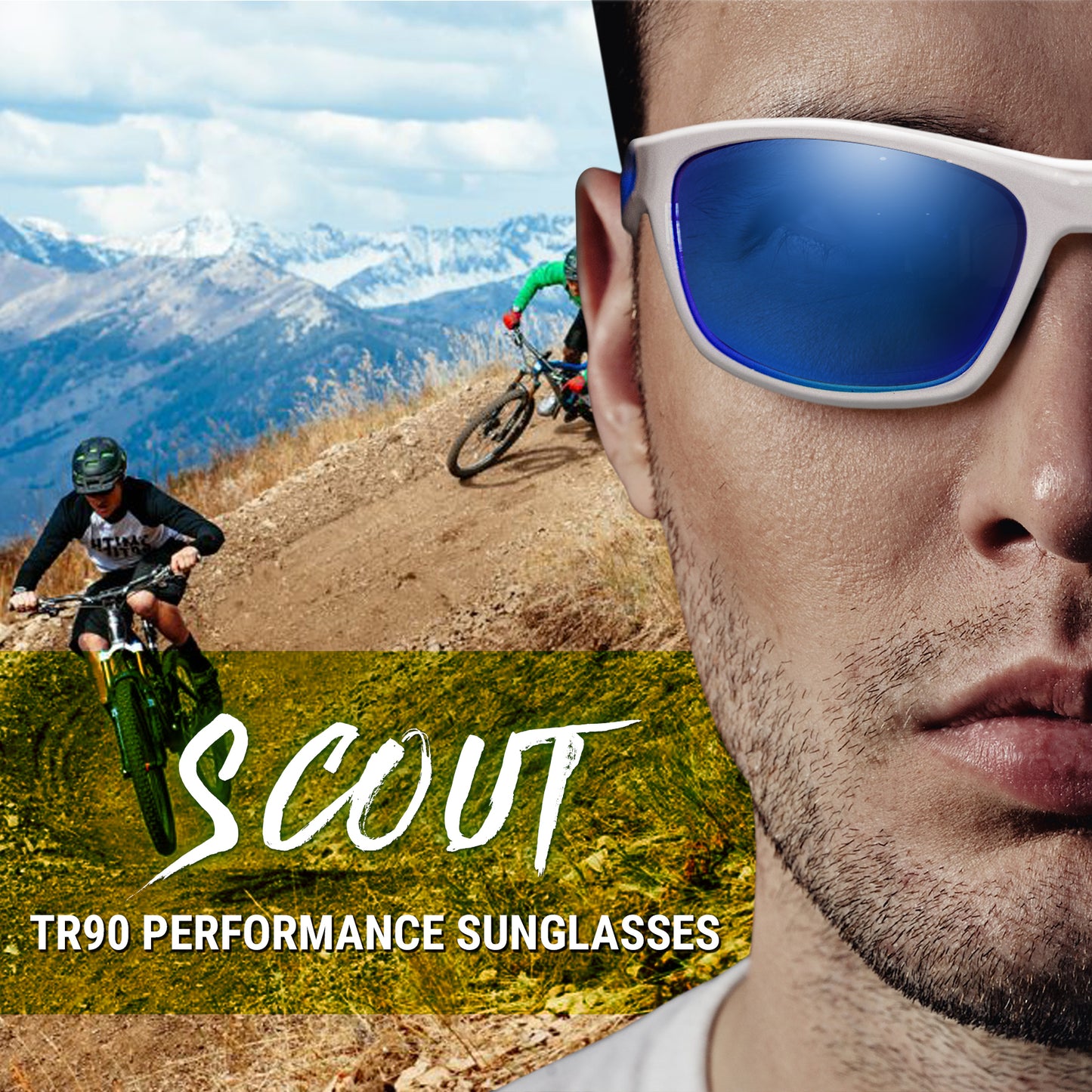 Sports Sunglasses Scout Lightweight UV400 (Blue)