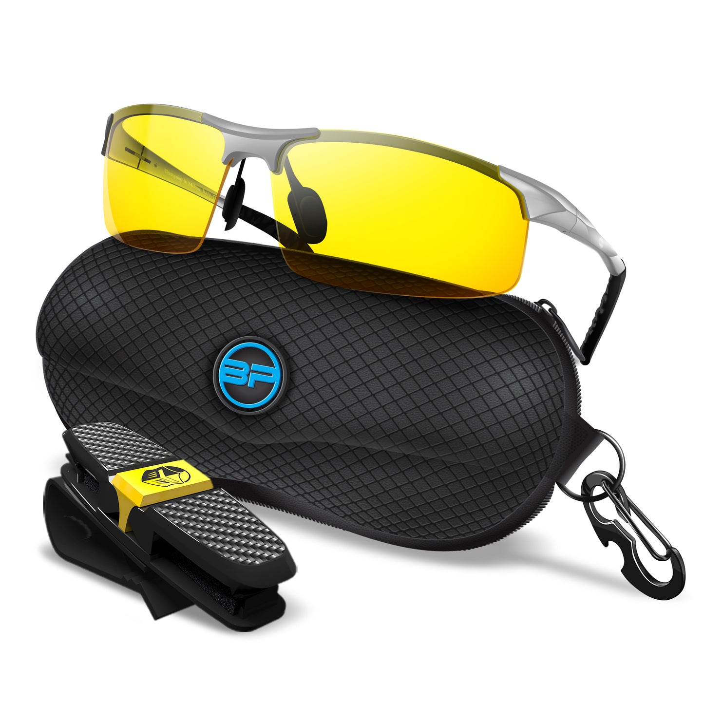 Safety Glasses Titan Outdoor Anti Fog Lenses (Silver Yellow)